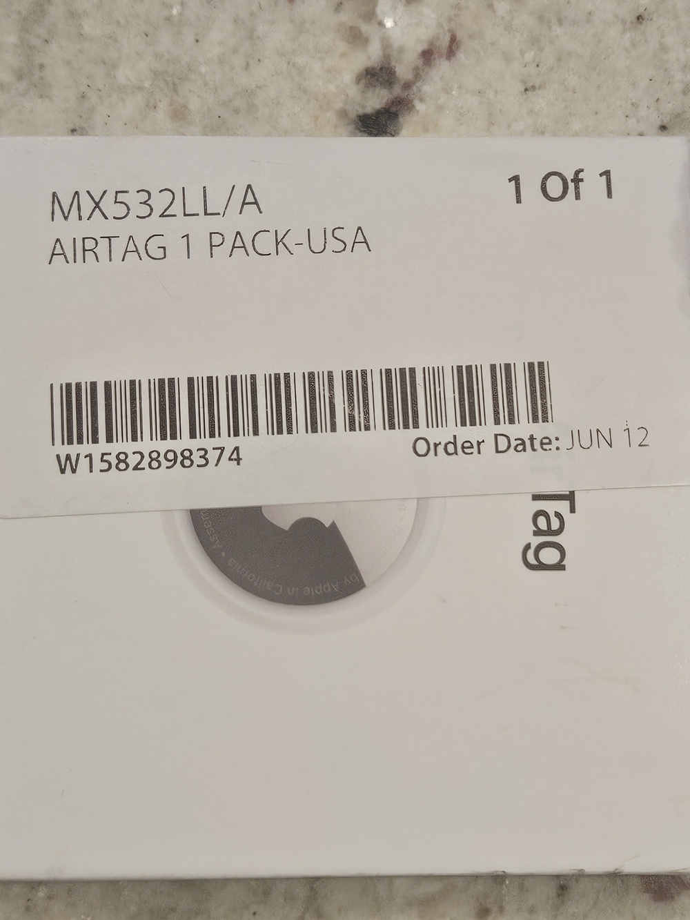 New Apple AirTag Single Pack - White and Silver